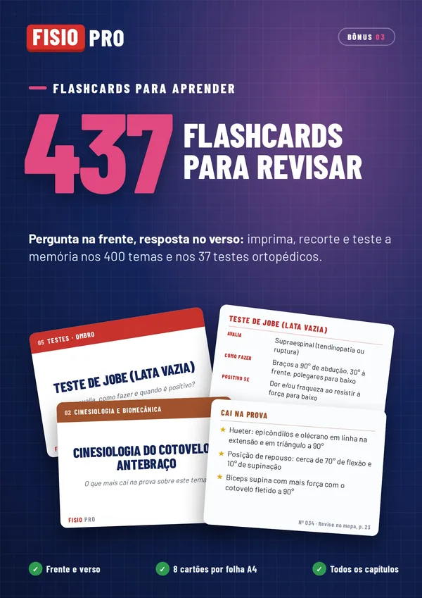 Capa do Bônus #3: flashcards para aprender, 437 cartões para imprimir
