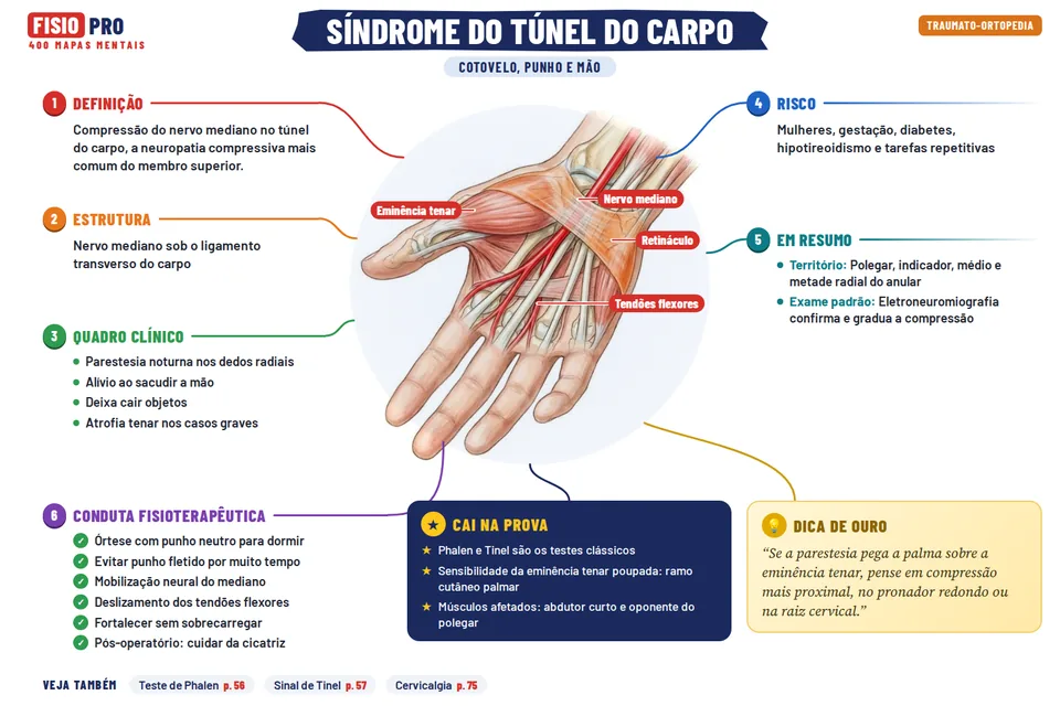 Mapa: Síndrome do túnel do carpo